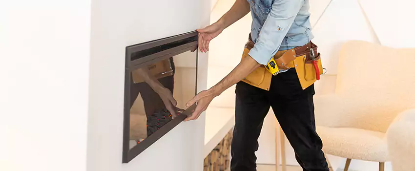 Metal Fireplace Installation in Cary, North Carolina