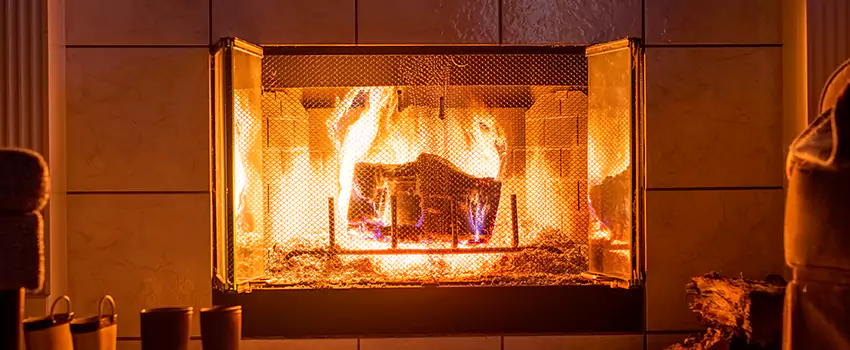 Mendota Hearth Landscape Fireplace Installation in Cary, North Carolina