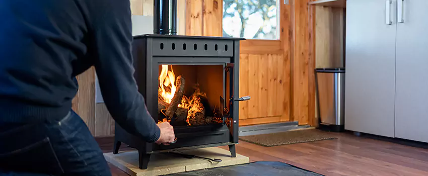 Open Hearth Wood Fireplace Installation in Cary, NC