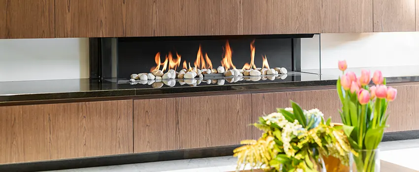 Double-height Fireplace Design Refurbishment in Cary, North Carolina